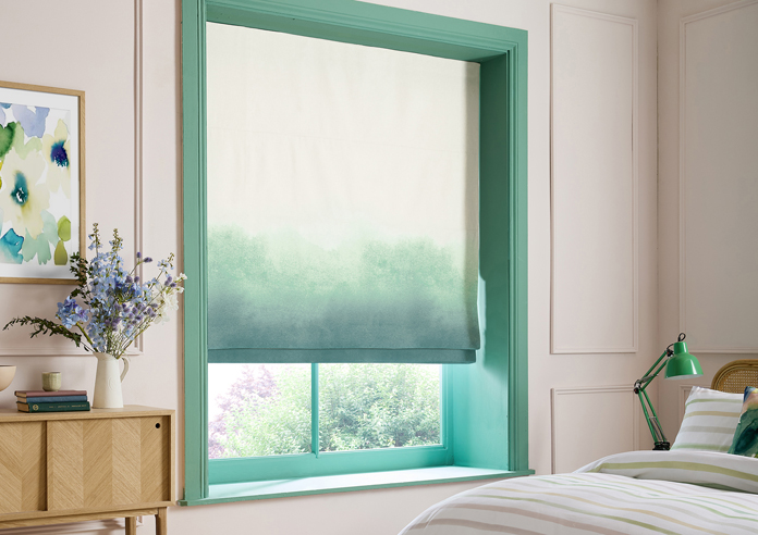 Bluebellgray Ombre, Teal - Roman Blind - Image 5
